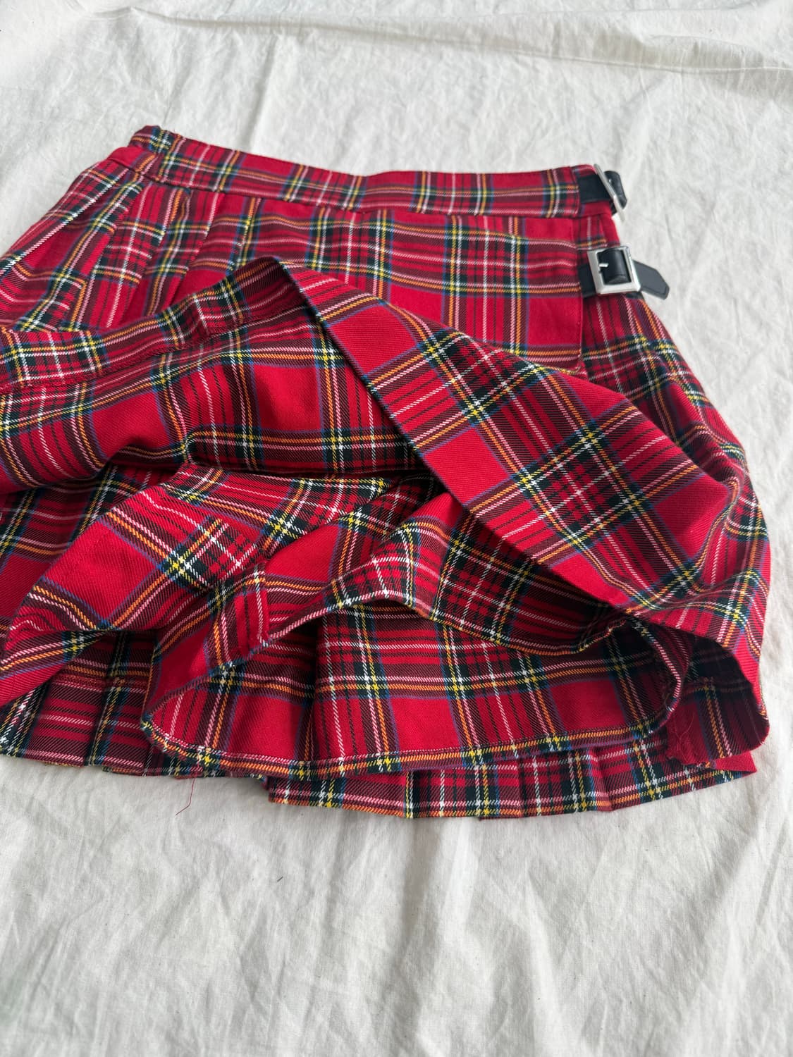 캐캐체 펑크 갸루 체크 미니 스커트 상품이미지4