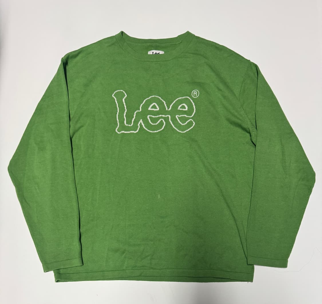Lee 리 빅 로고 오버핏 코튼 니트 L ~ XL 상품이미지1