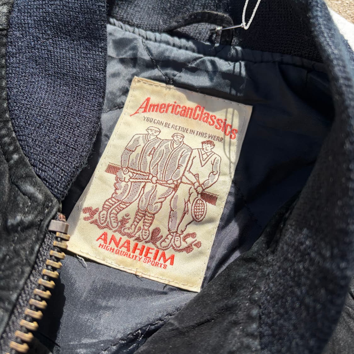 90s USA ANAHEIM 빈티지 스웨이드 자켓 L 상품이미지6