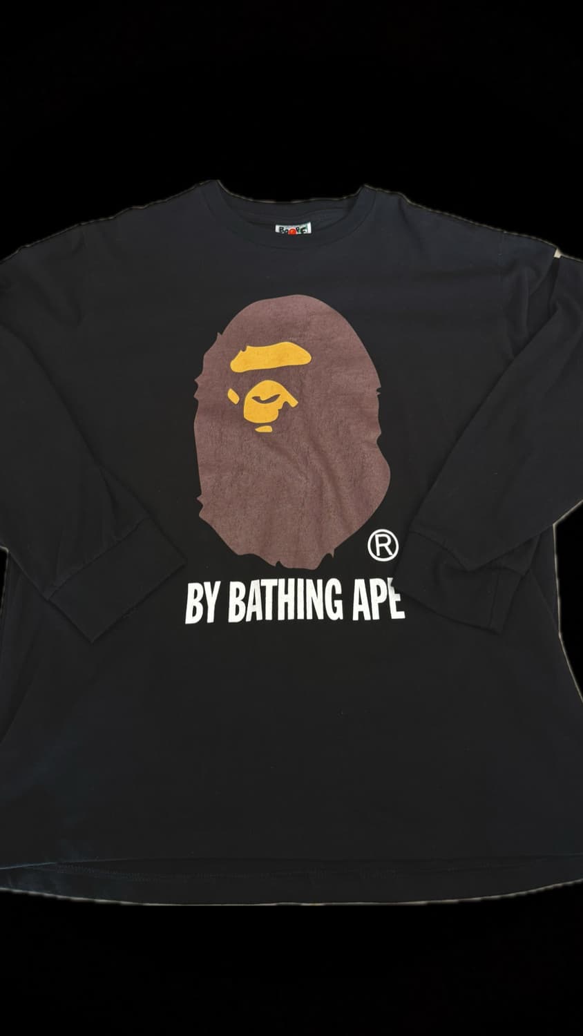 BAPE 베이프 블랙 롱슬리브 티셔츠&택포& 상품이미지2