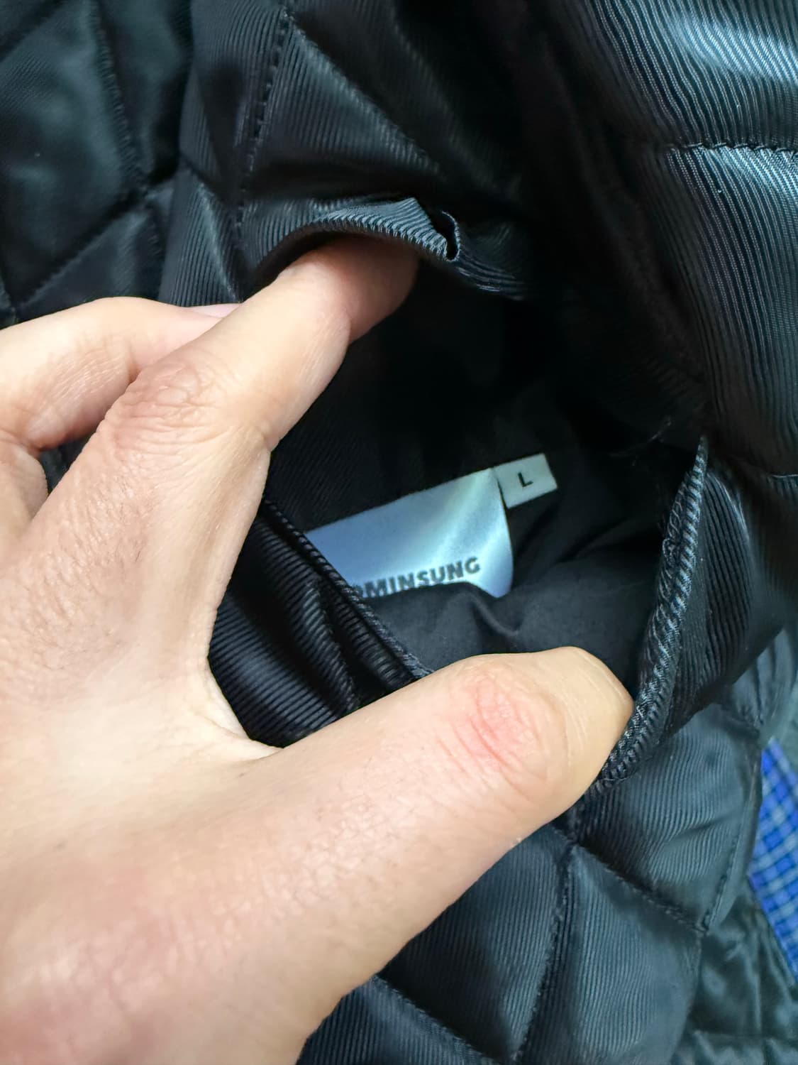 구민성 체크 패디드 셔츠 상품이미지4