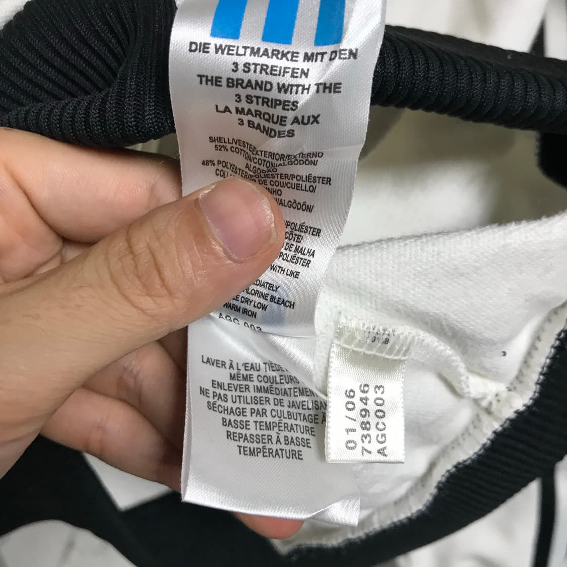 아디다스 일제 브이넥 웜업 바람막이 상품이미지4