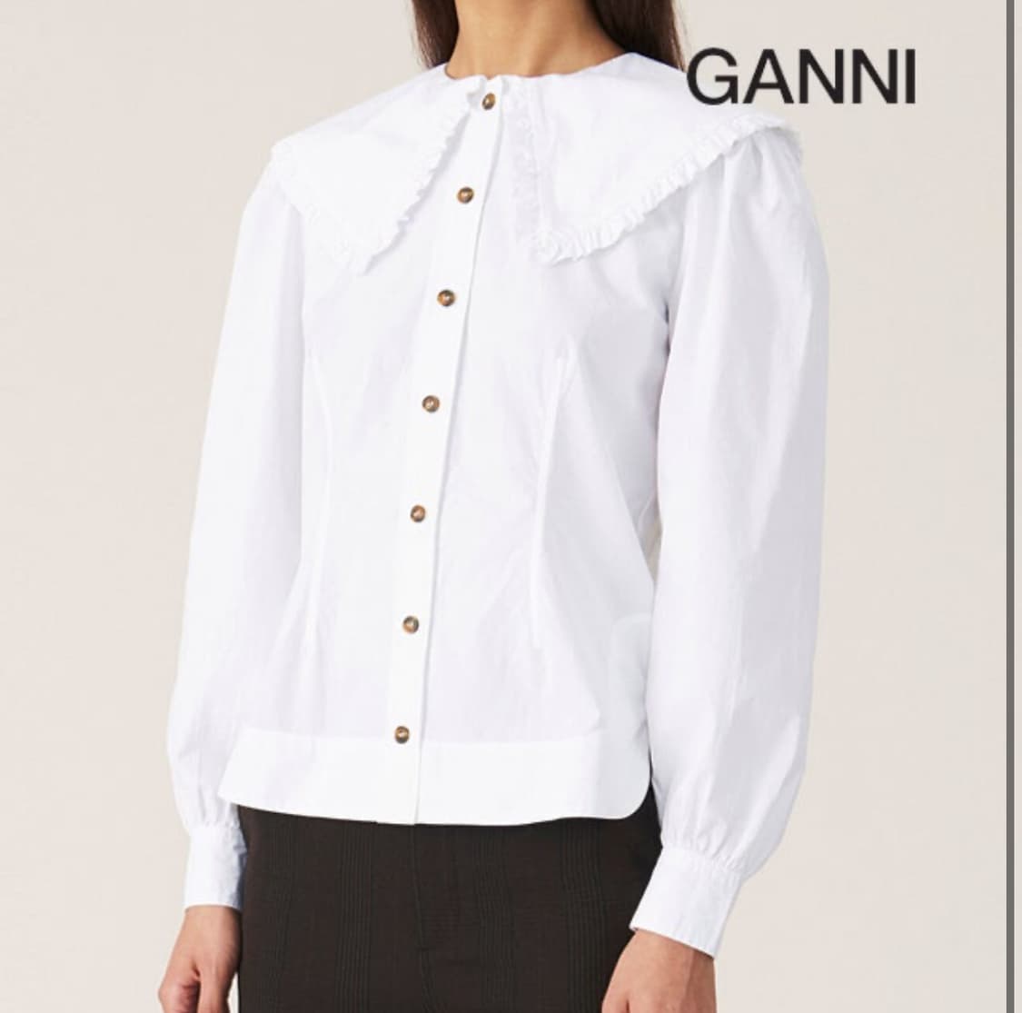 가니 포플린 블라우스 34 상품이미지5