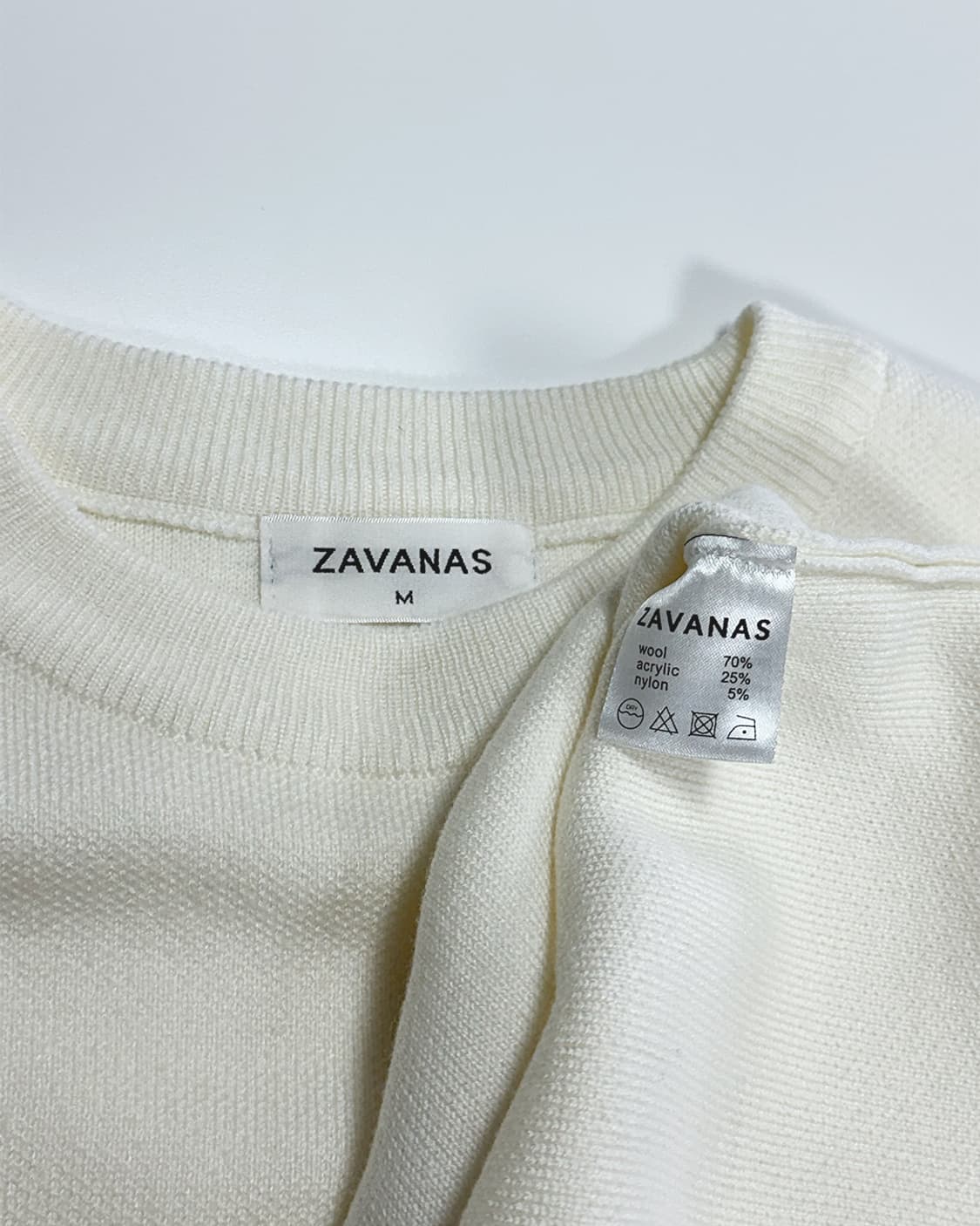 자바나스 니트 스웨터 밝은 아이보리 상품이미지3