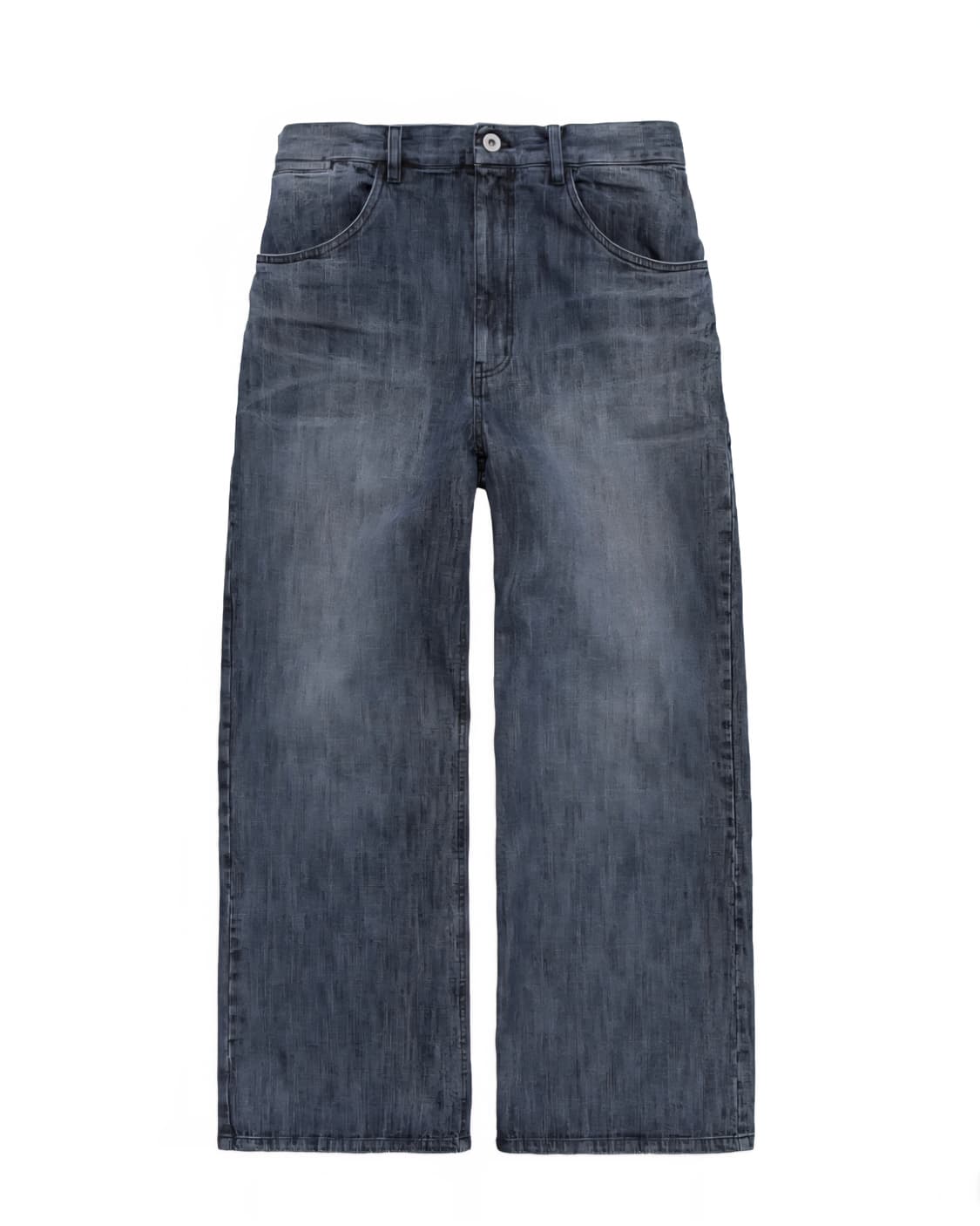 (3) 폴리테루 에이지드 고시마 데님 팬츠 워시드 미드 인디고 상품이미지1