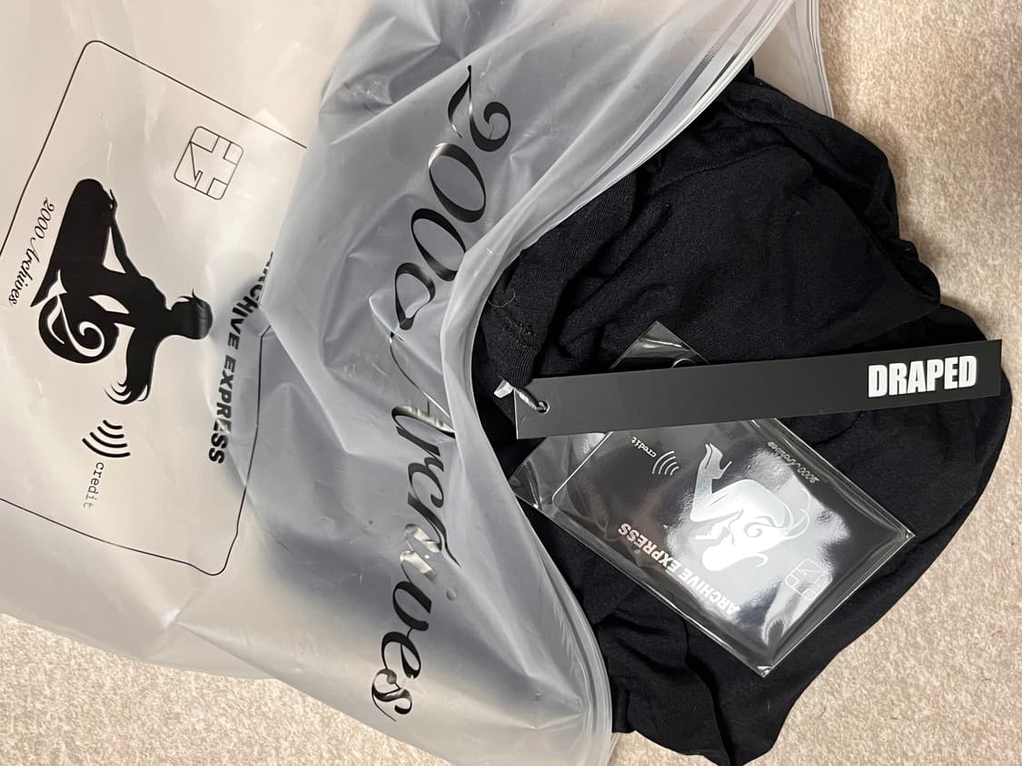 DRAPED HENLEY TOP (BLACK) 상품이미지2