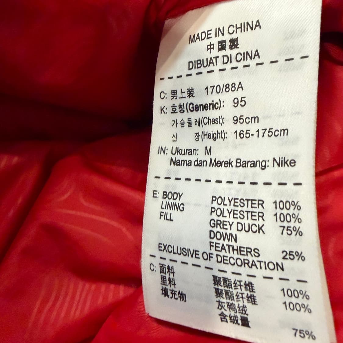 Nike 뉴챔프 덕다운 파카 상품이미지4