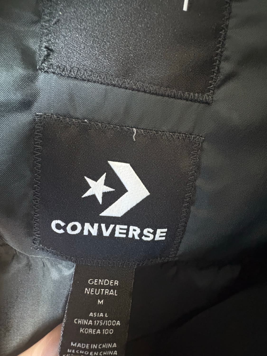 컨버스 x 어콜드월 슈퍼 퍼퍼 자켓 블랙[실사이즈: 라지] 상품이미지6