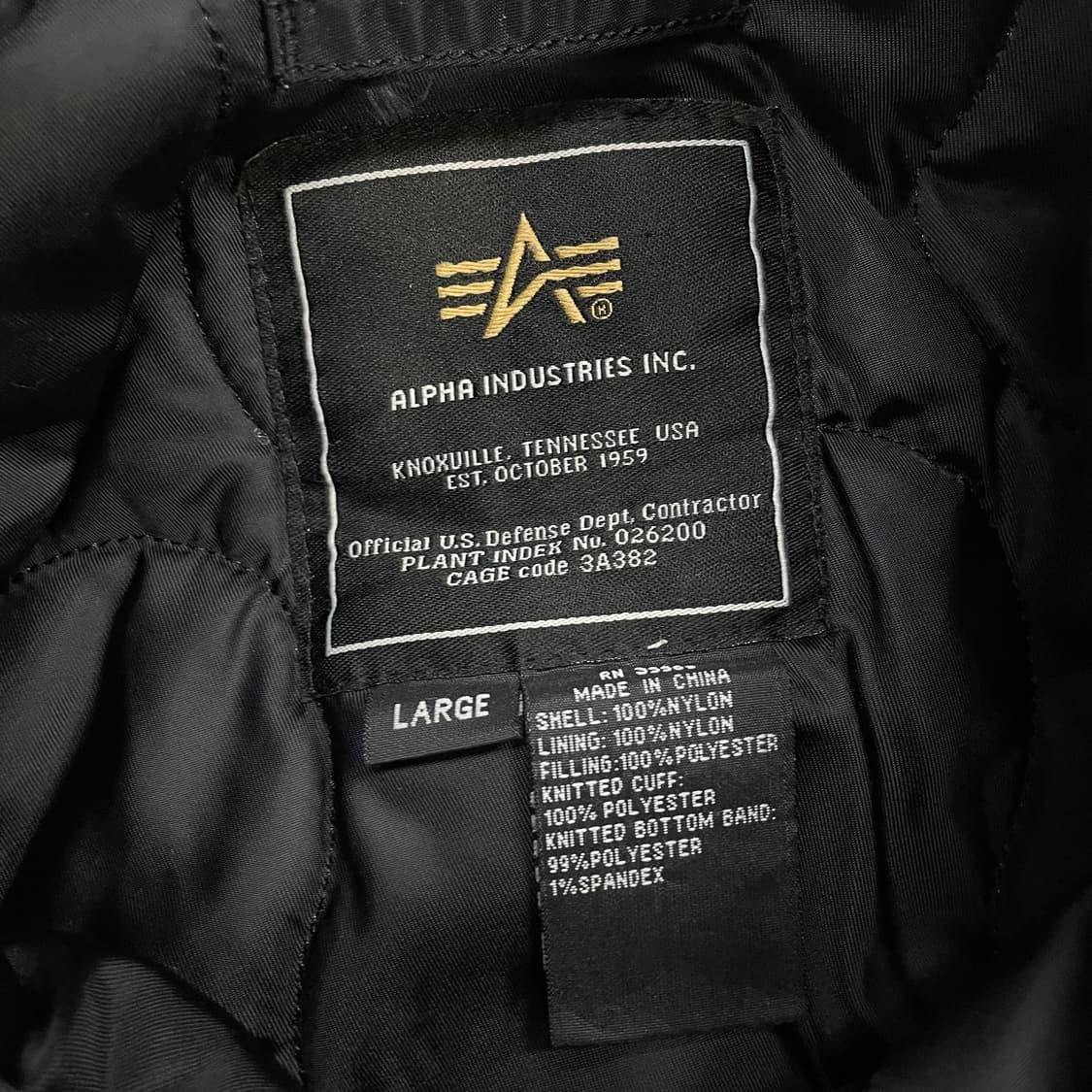 알파인더스트리 CWU45/P 플라이트 항공 점퍼 블랙 상품이미지4