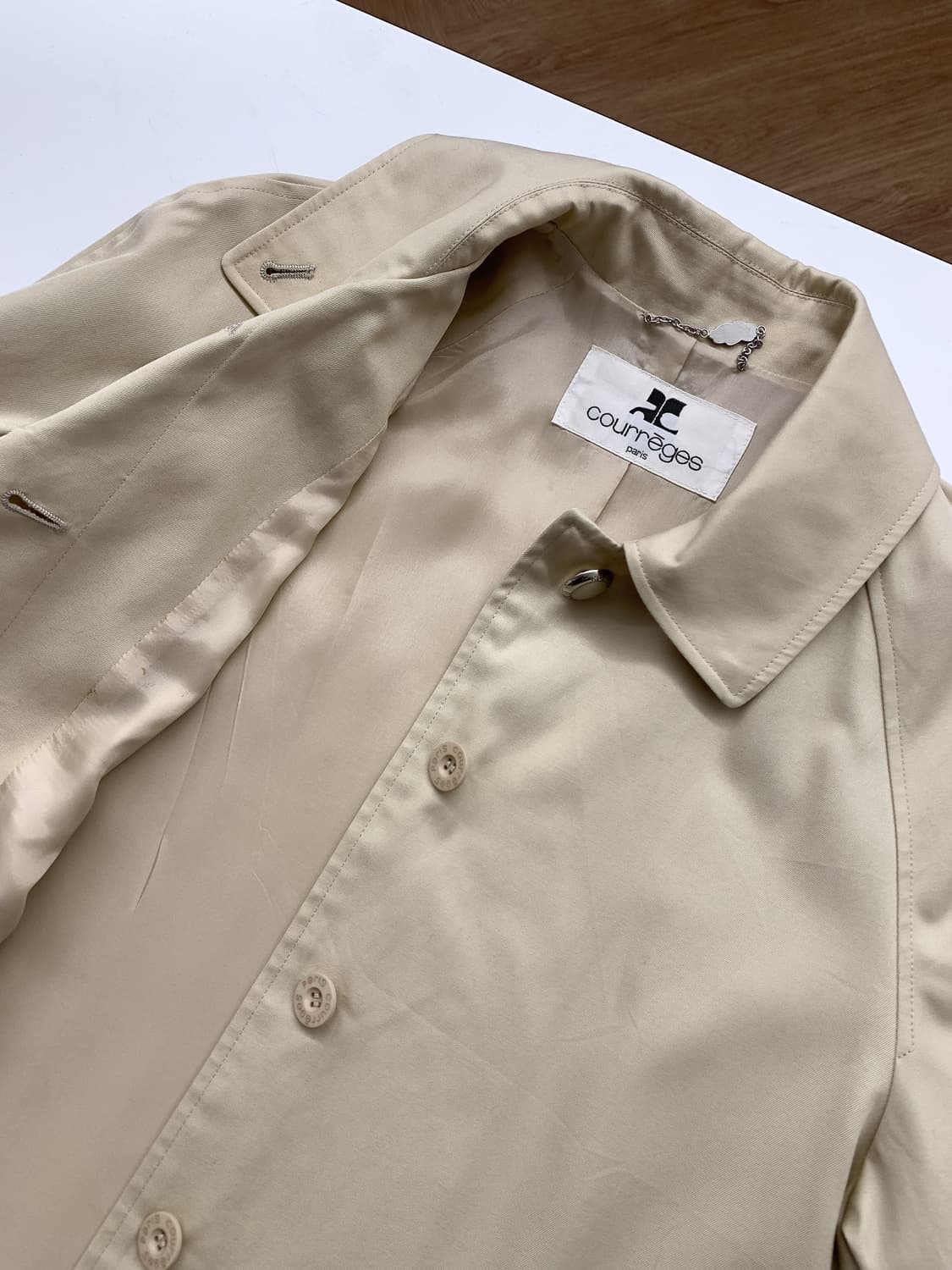 꾸레쥬 싱글 트렌치 코트 90  상품이미지6