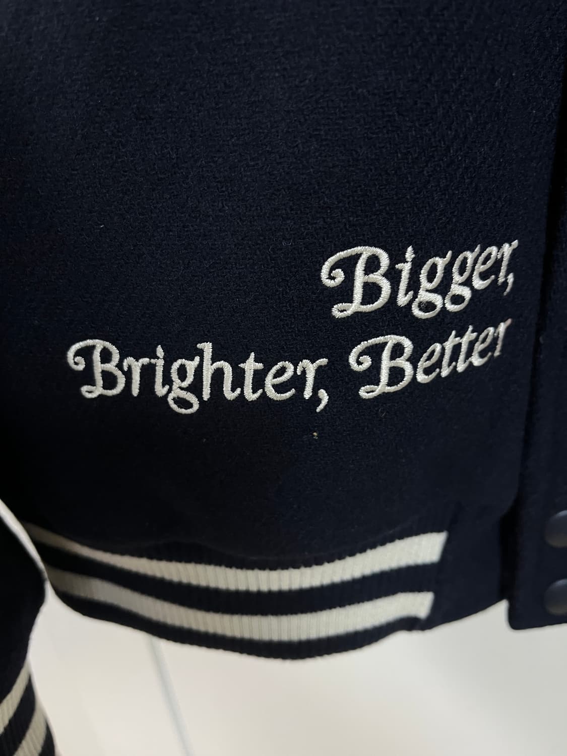 코닥 레더배색 바시티자켓 95~100 상품이미지6