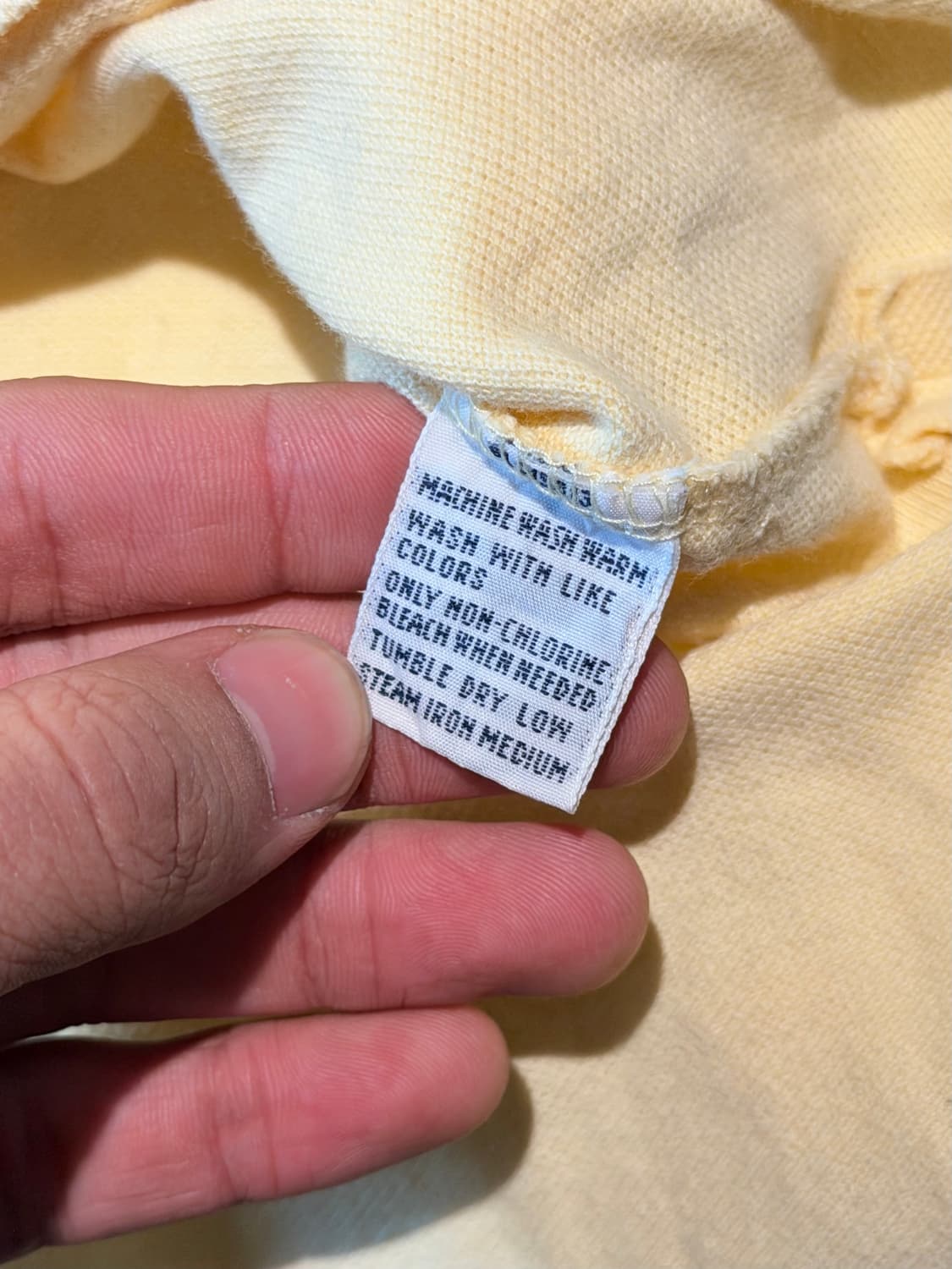 폴로 랄프로렌 긴팔 카라티 옐로 남성 XL 상품이미지3