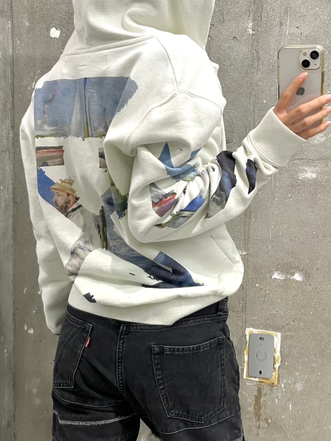 Off White 오프화이트 19SS 멀티컬러 백애로우 후드 집업 상품이미지3