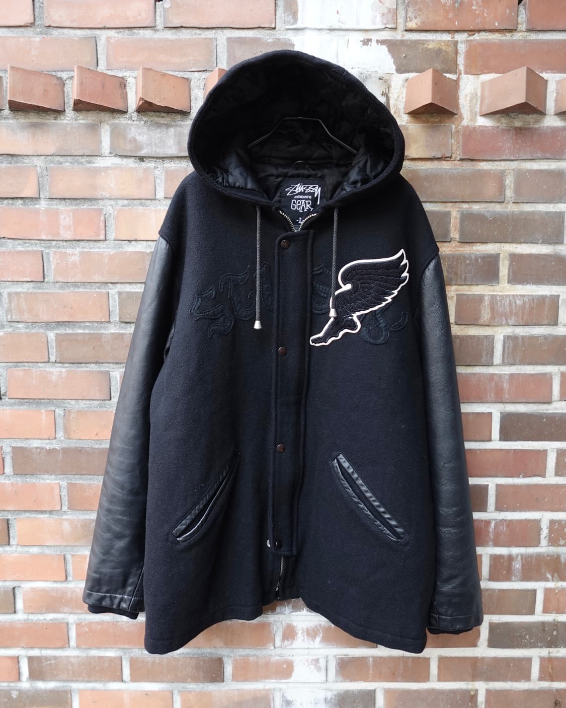 00s 스투시 어센틱 기어 후디드 바시티 (MADE IN USA) 상품이미지1