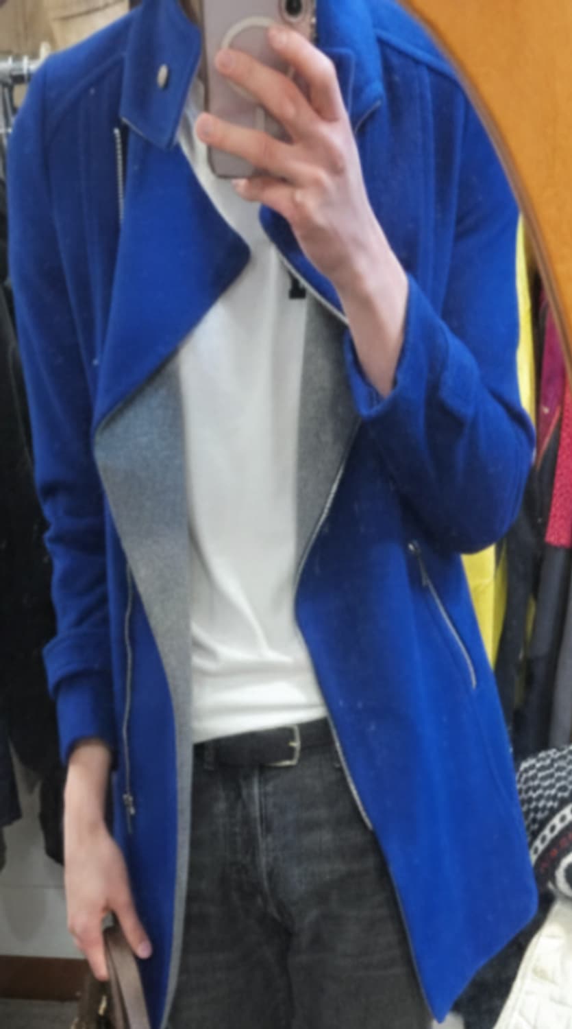 블루 스웨이드 자켓 상품이미지4