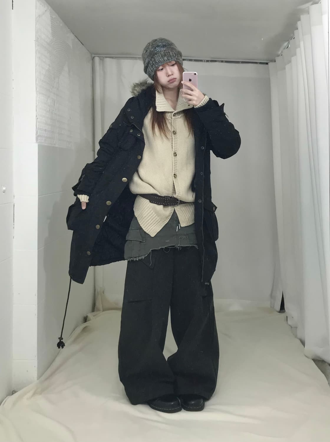 빈티지 야상 그런지 스트릿 코디 세트 상품이미지1