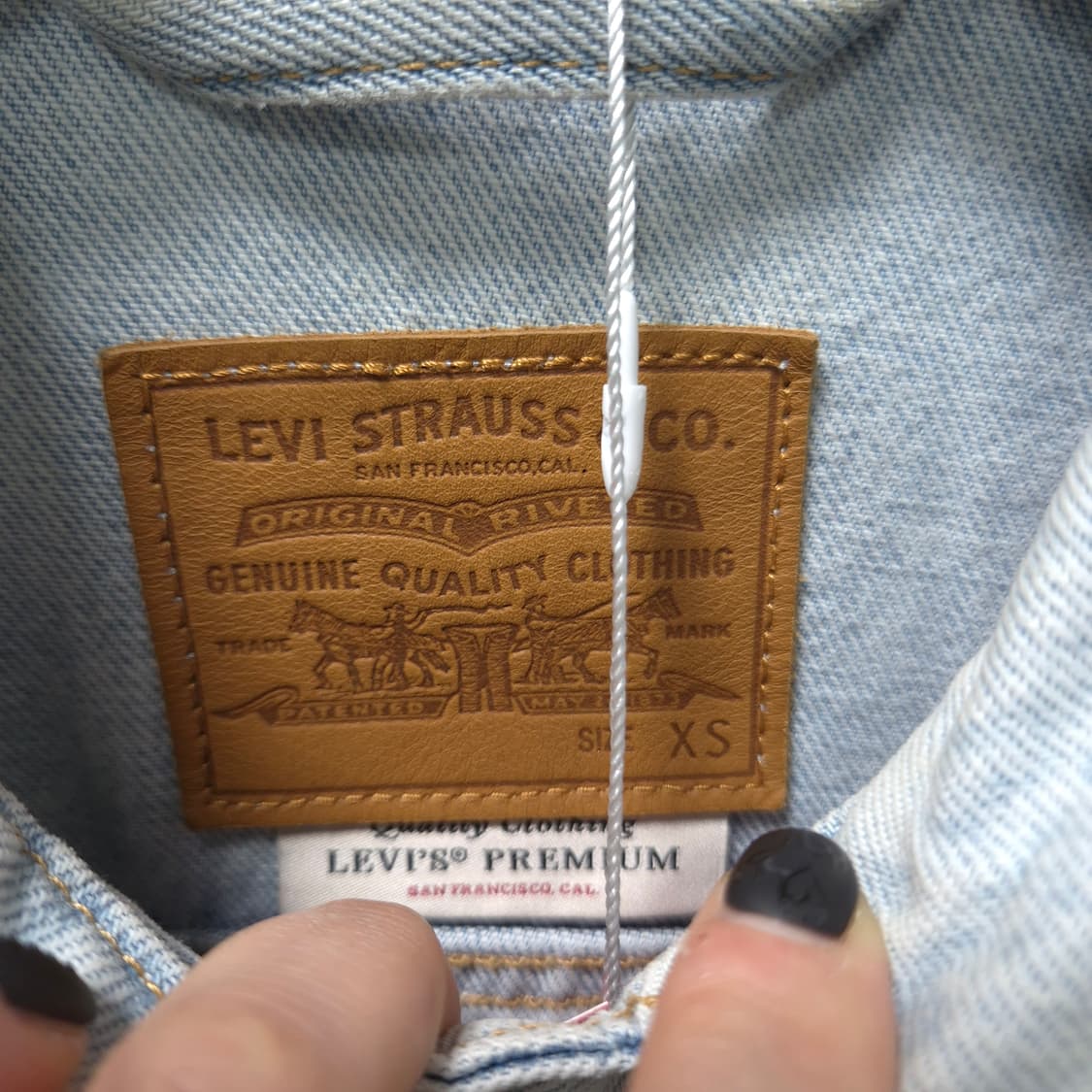 리바이스 연청 데님 자켓 XS 상품이미지5