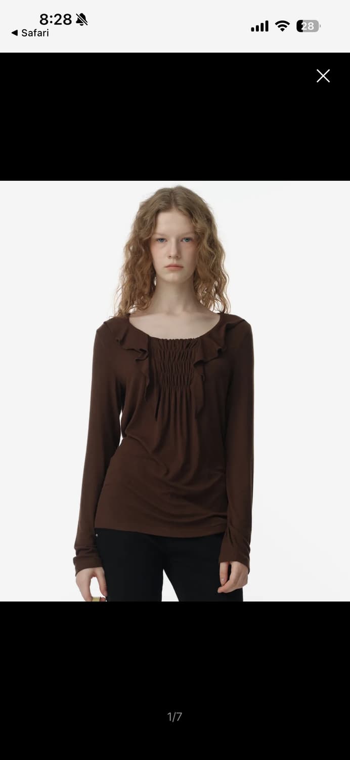 밀로우먼 브라운 롱슬리브 상품이미지1