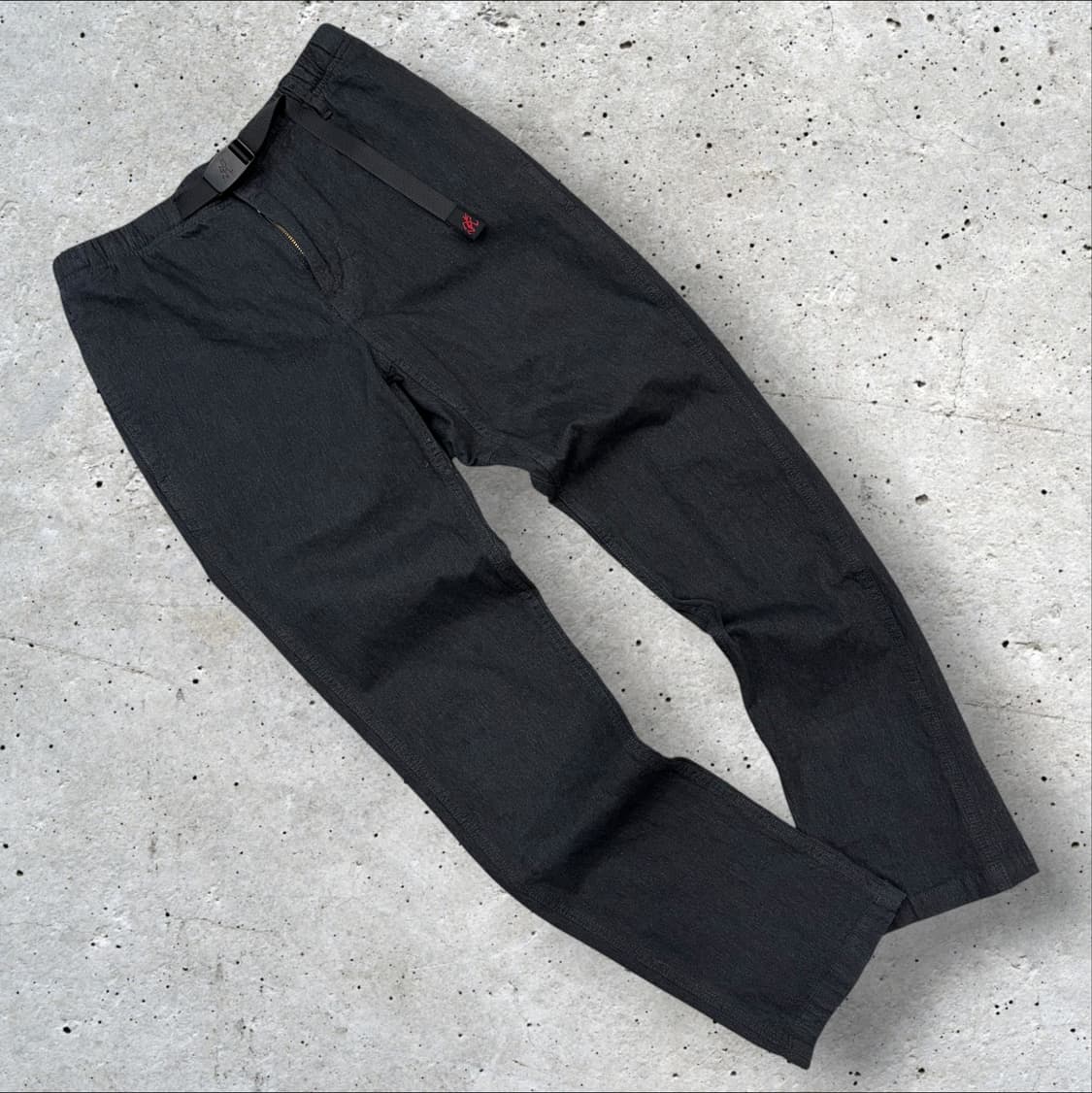 [S] 그라미치 벨트 코튼 팬츠 딥그레이 블랙 D565 상품이미지1