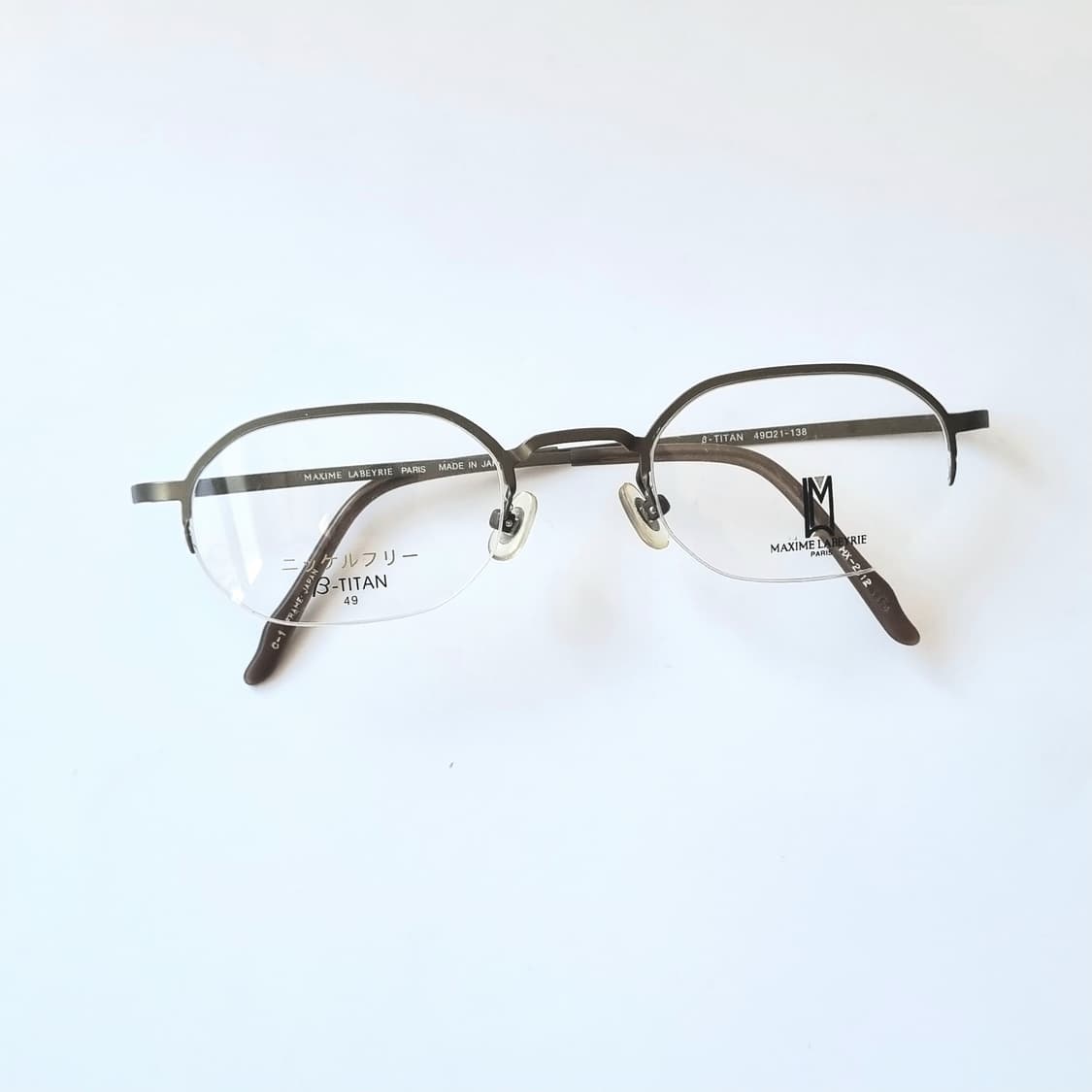 라베리(Maxime Labeyrie) 초경량 베타 티타늄 반무테 안경 상품이미지1