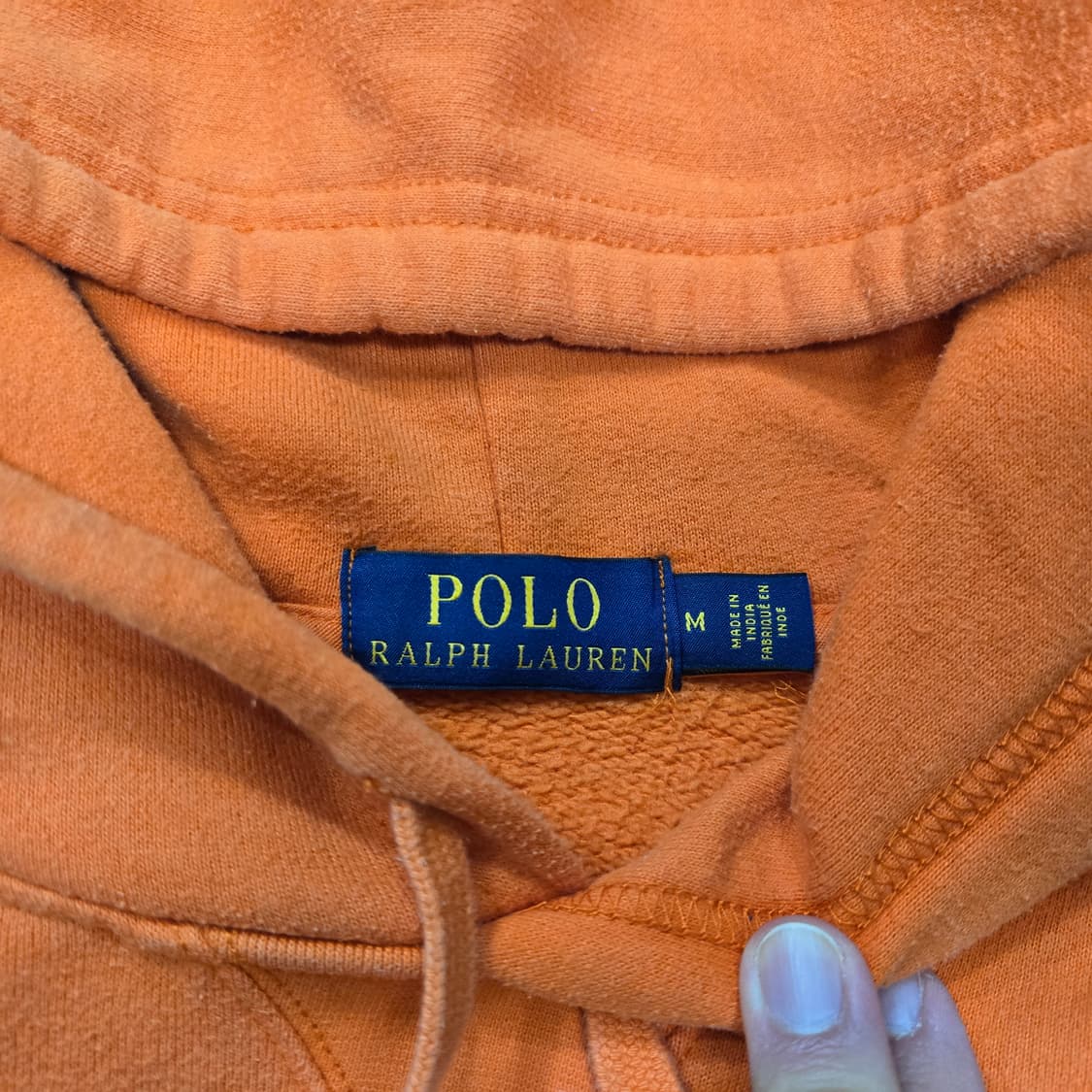M 폴로랄프로렌 스웻 후디 후드티셔츠 오렌지 상품이미지3