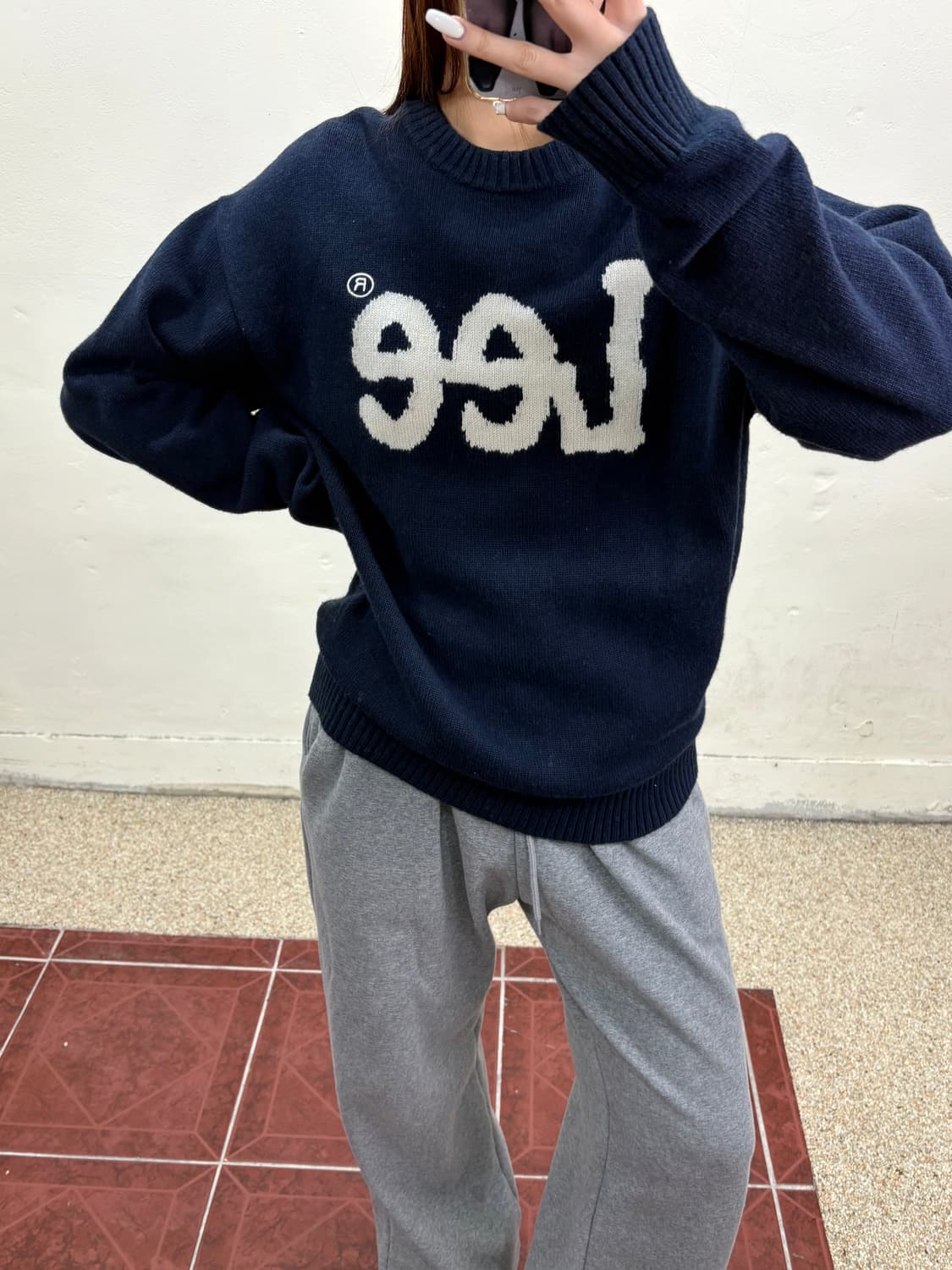 LEE 니트 네이비 상품이미지2