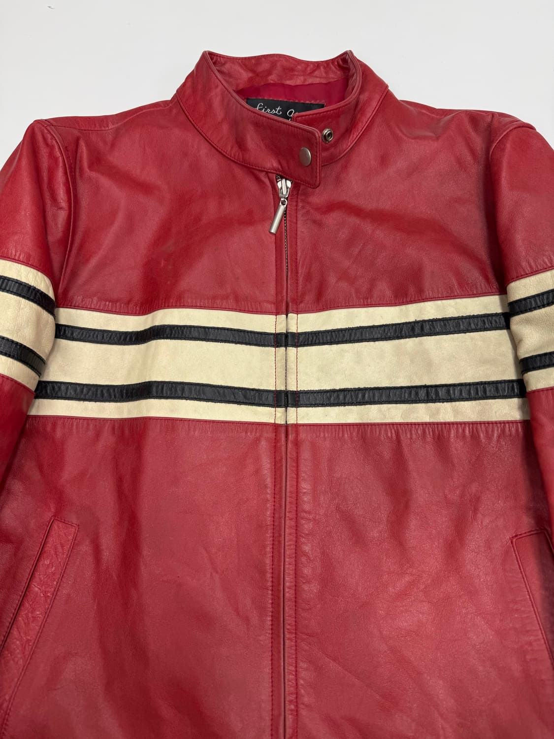 VTG TRACKSIDE LEATHER JACKET 상품이미지2