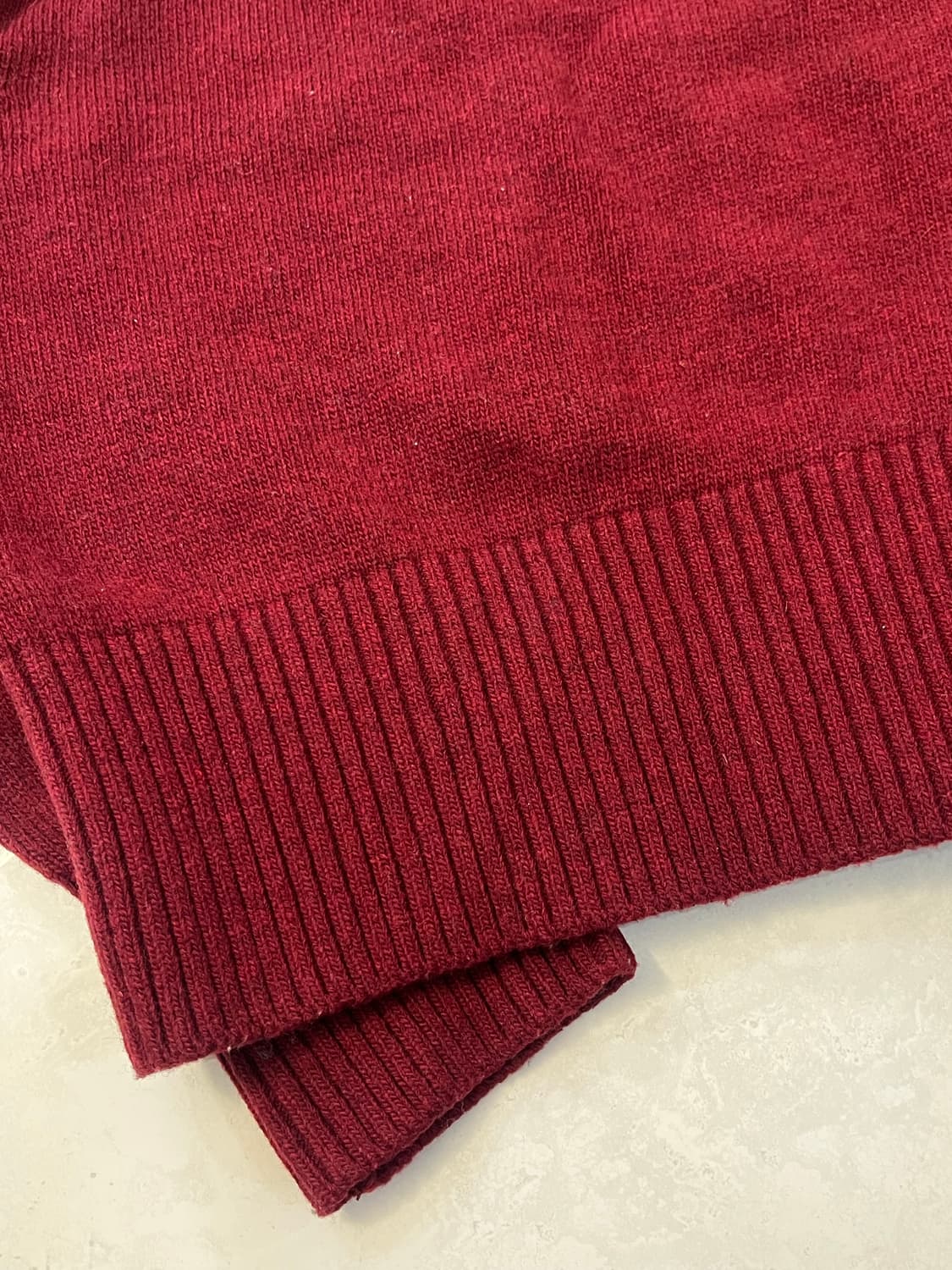 아메스 니트 BASIC PULLOVER KNIT BURGUNDY 상품이미지5