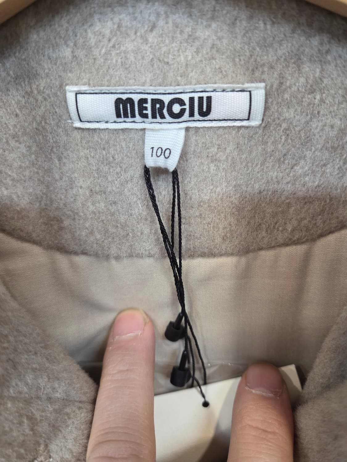 메르시유 키즈 울 캐시미어 코트 100  상품이미지3