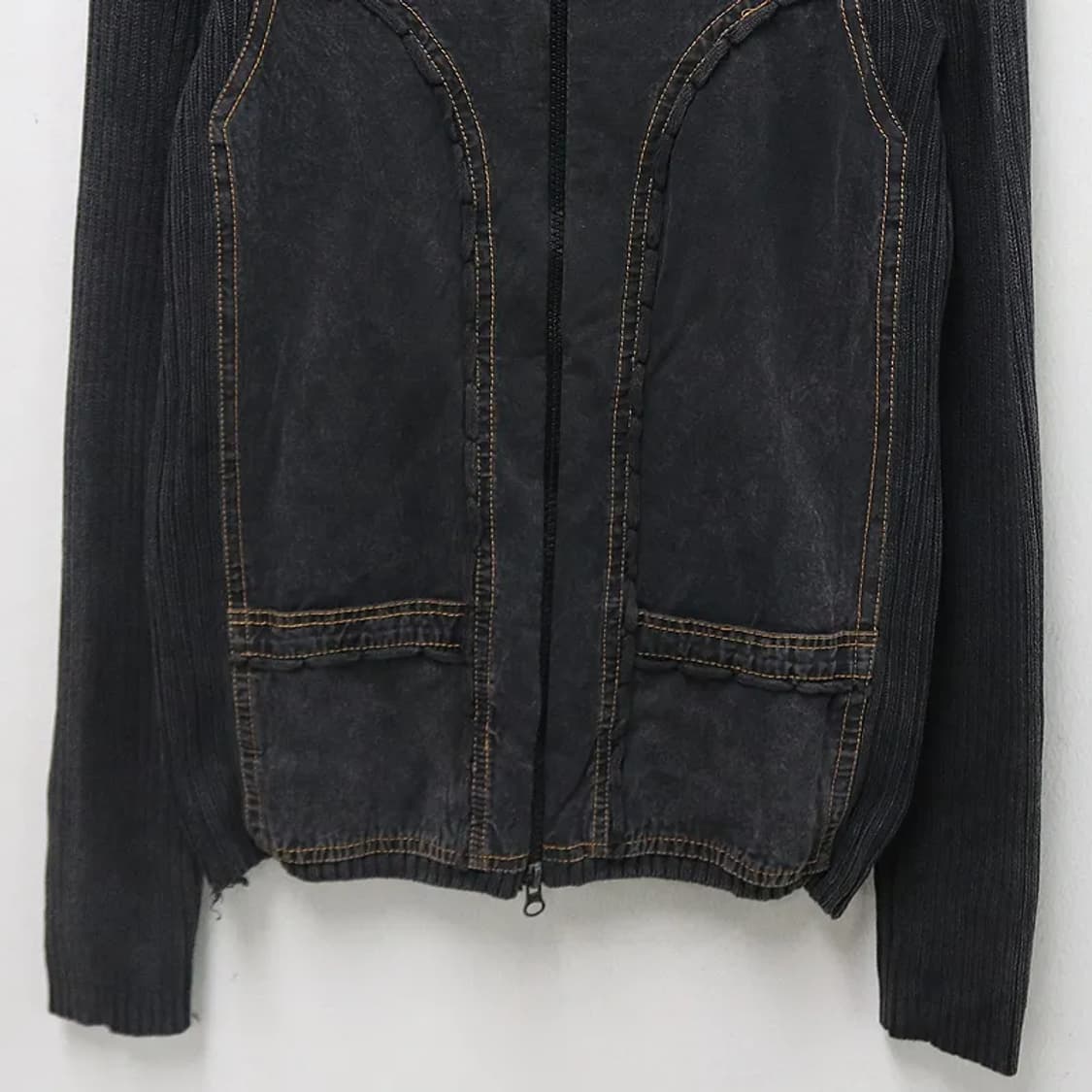 EFFECI 니트 포인트 집업 60411 상품이미지4