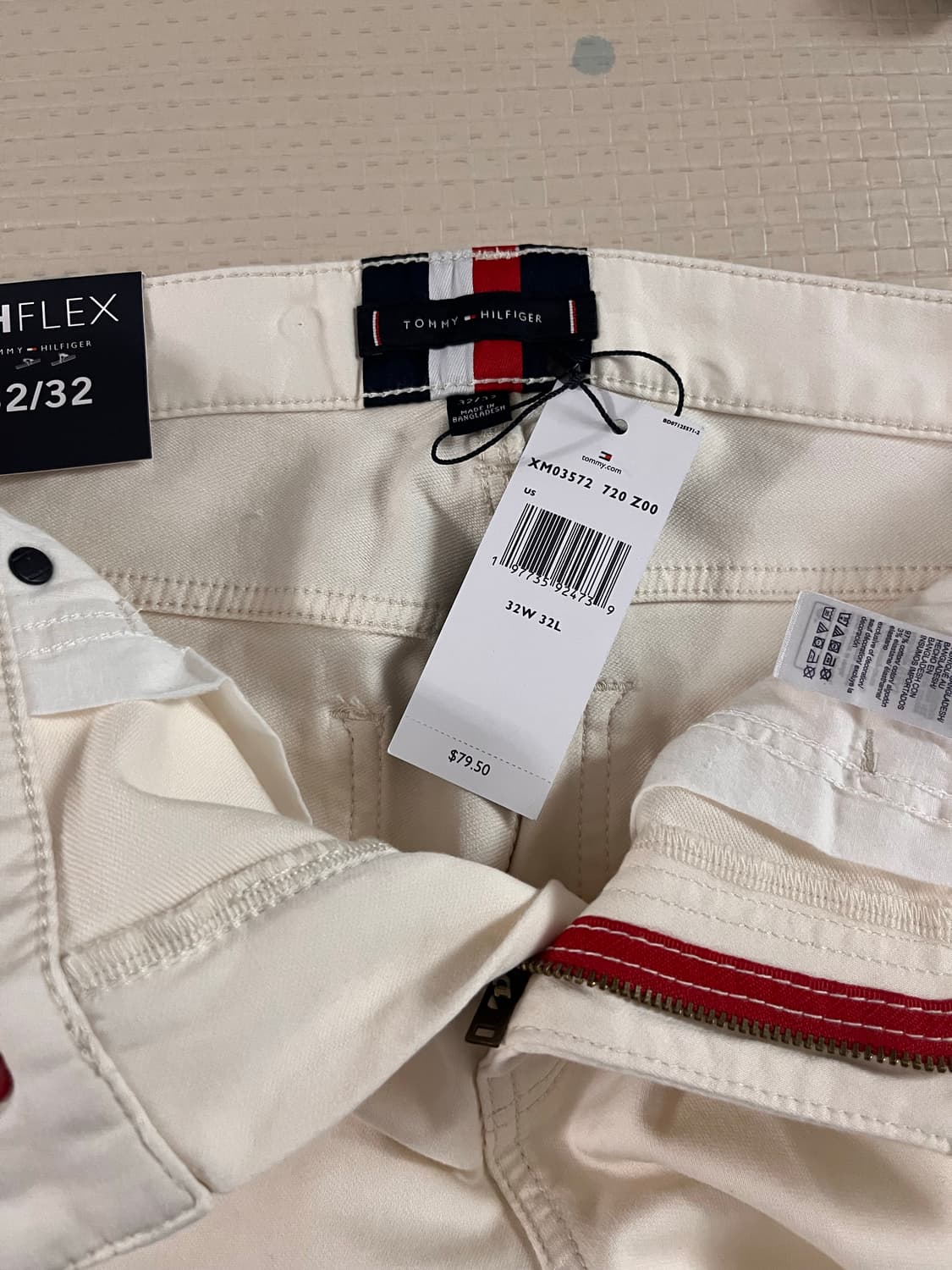 [새상품/정품] 타미힐피거 TH Flex 스트레이트 팬츠 (아이보리) 상품이미지7