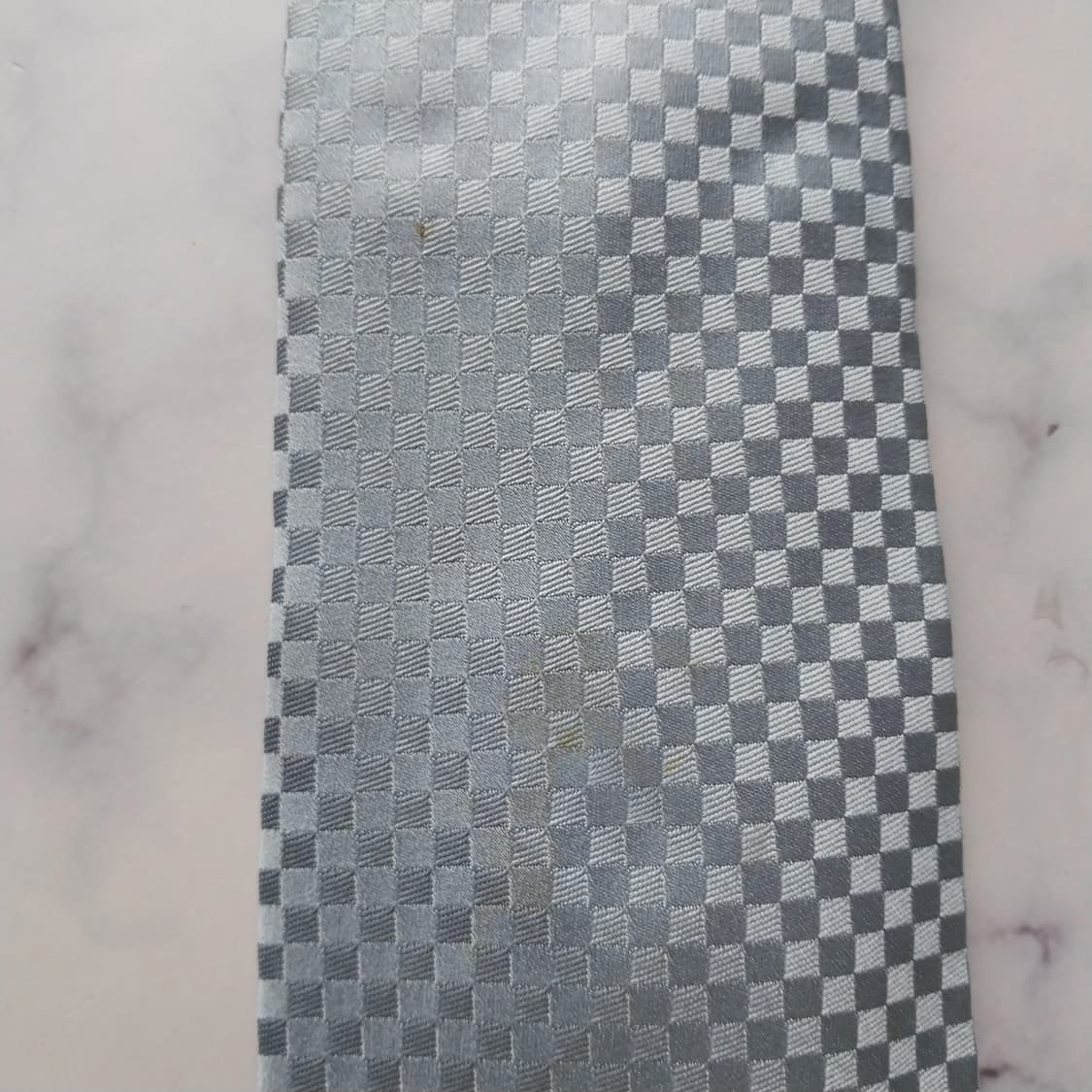루이비통 실크 스카이 블루 자카드 넥타이 9cm B등급 K2085 상품이미지9