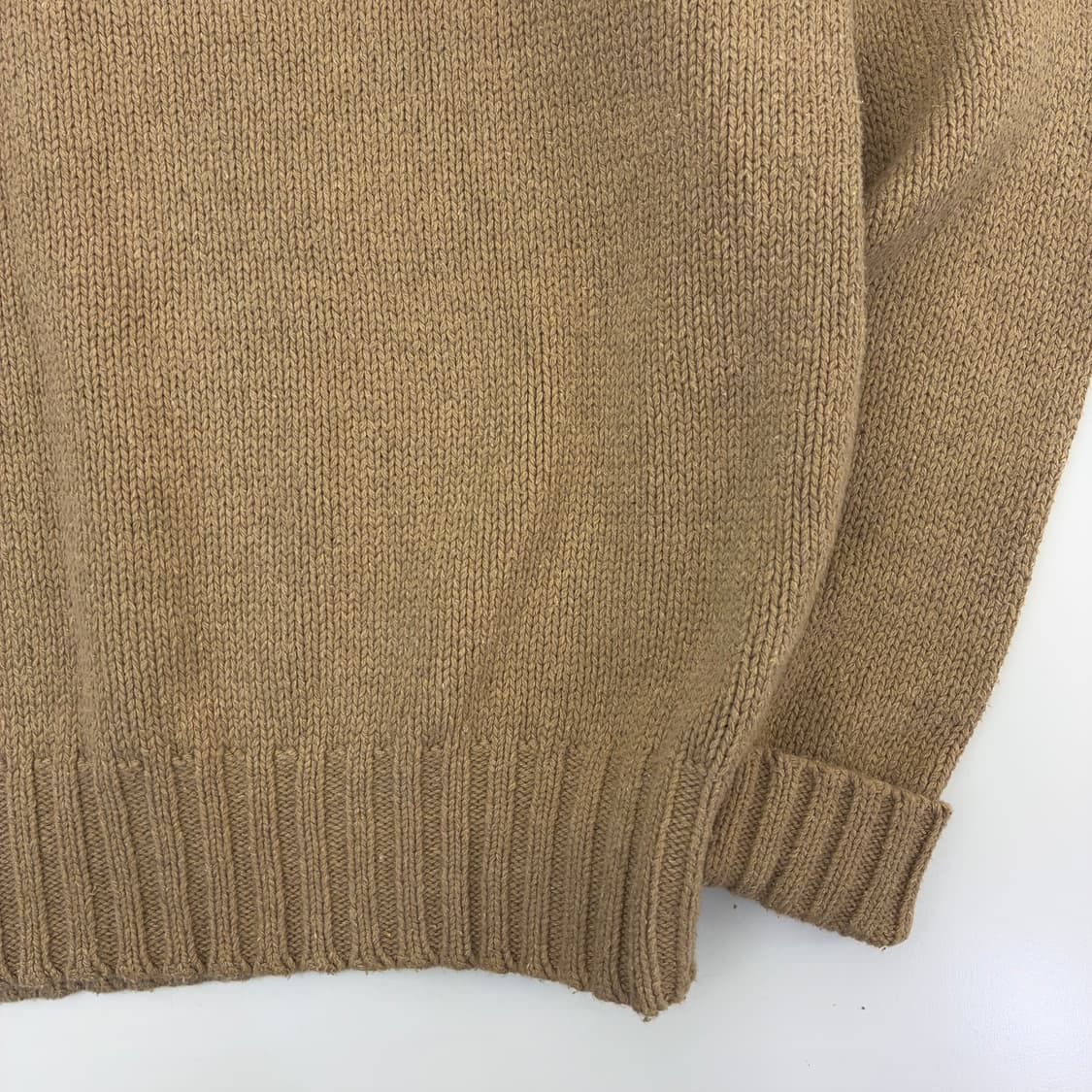 Polo  폴로 랄프로렌 자수 코튼 베이지 니트  상품이미지4