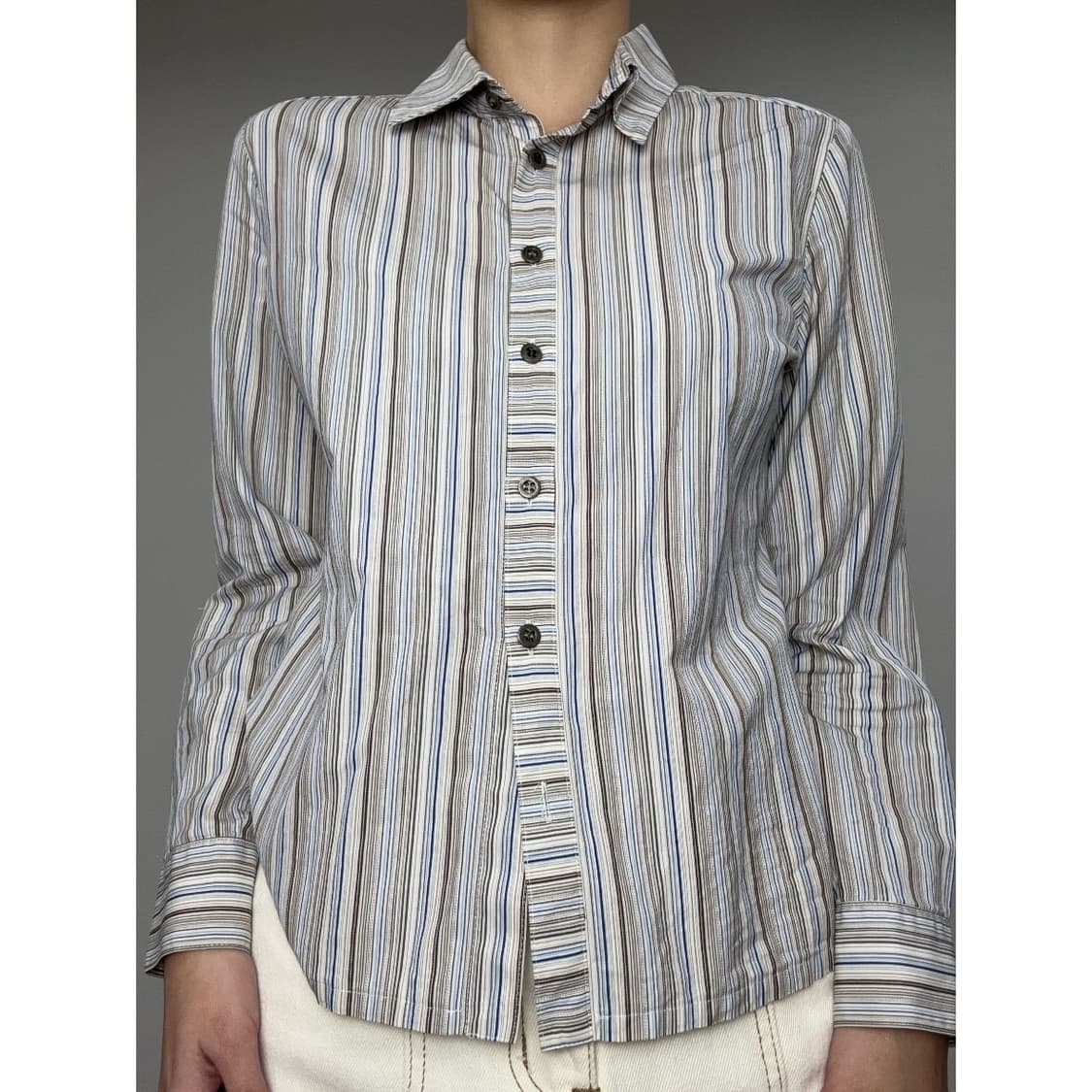 빈티지 브라운 셔츠 상품이미지1