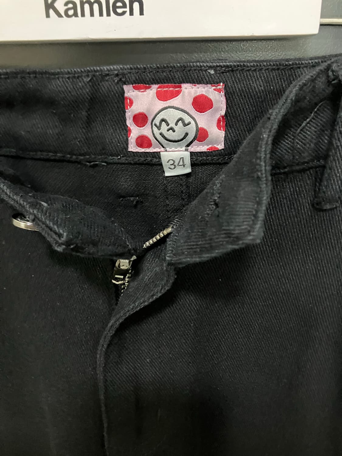 [34] 스타팀 더블니 팬츠 블랙 상품이미지4