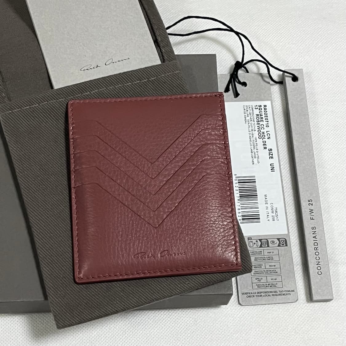 릭오웬스 25fw 스퀘어 카드 지갑 상품이미지1