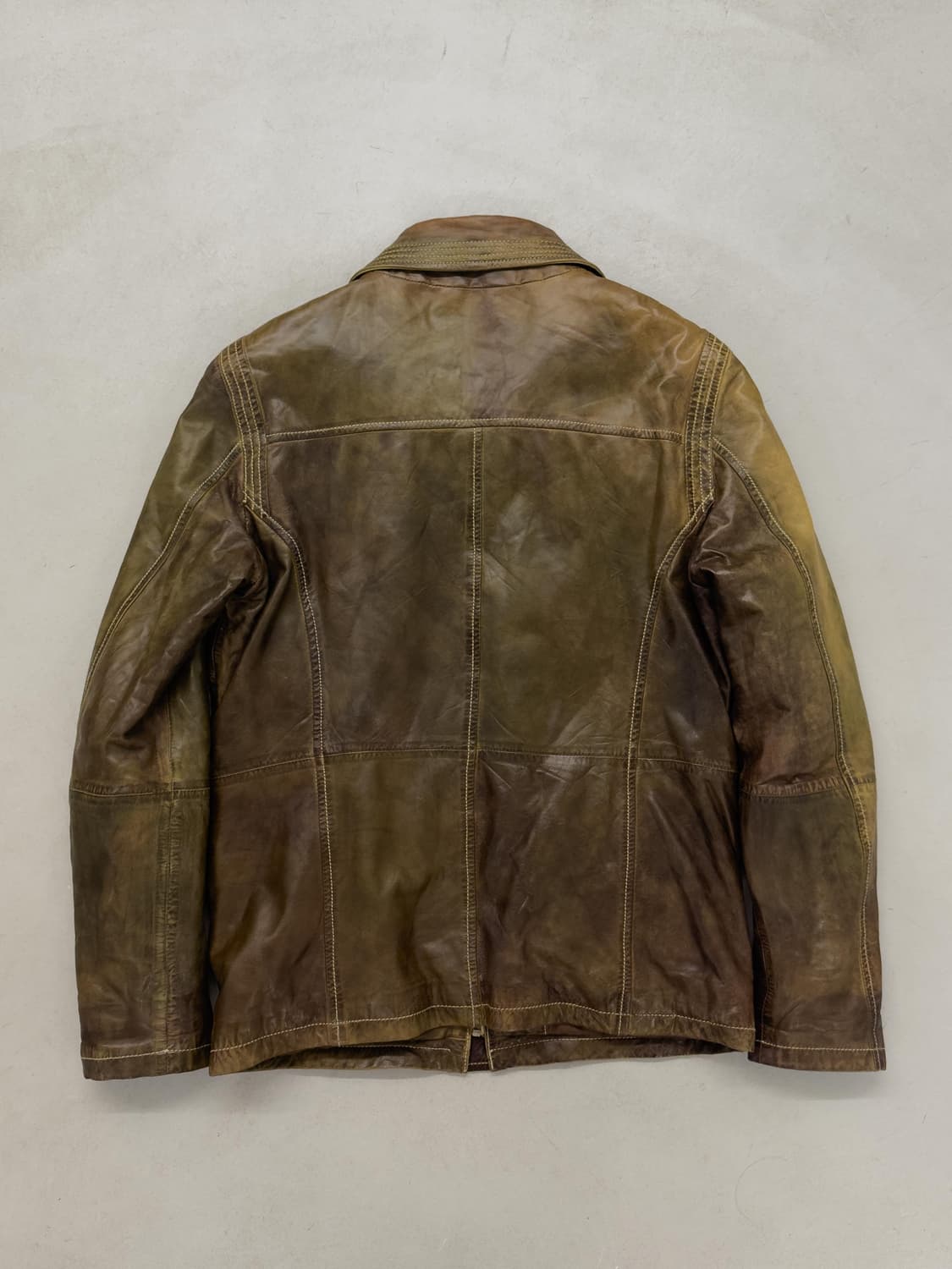 에이징 레더 자켓 상품이미지5