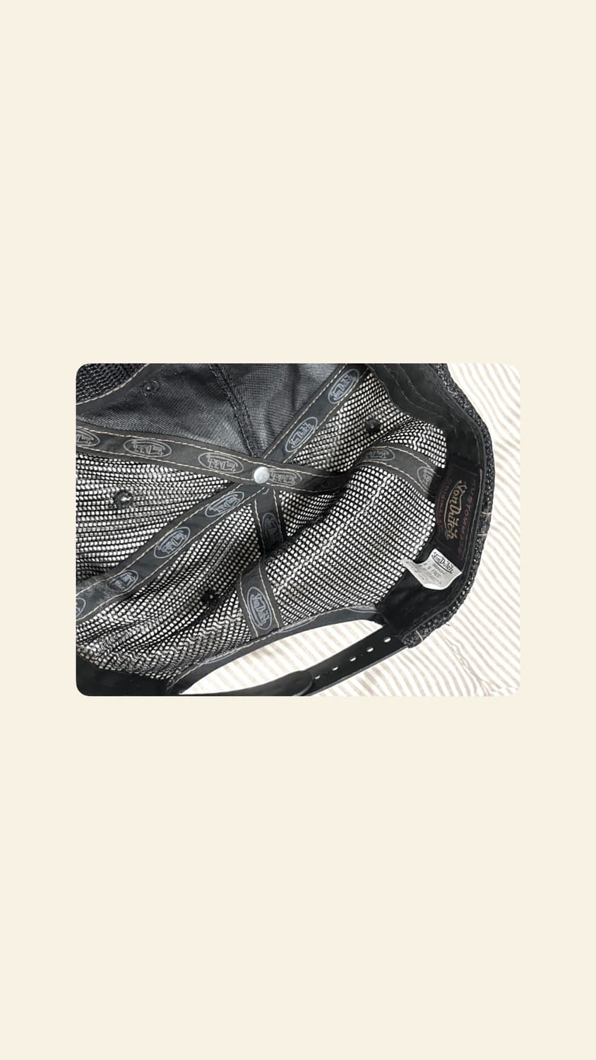 [희귀템] 본더치 민트 블랙 큐빅 매쉬 볼캡 cap 상품이미지2