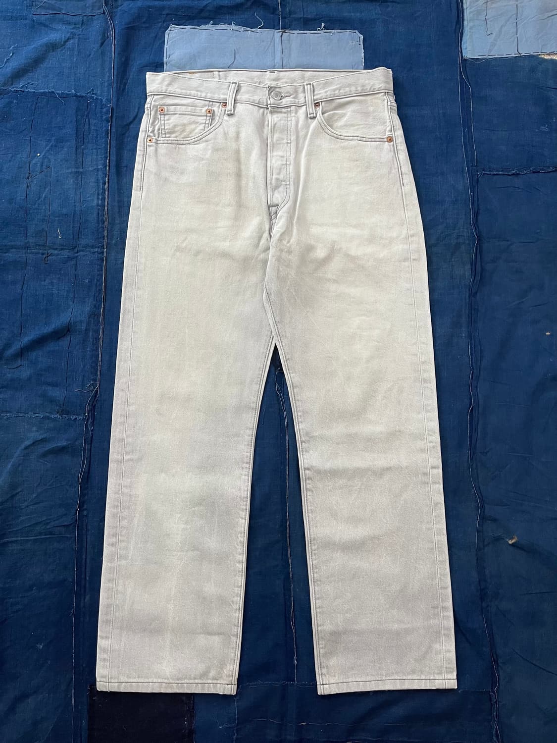 빈티지 리바이스 501 데님 팬츠 그레이 상품이미지2