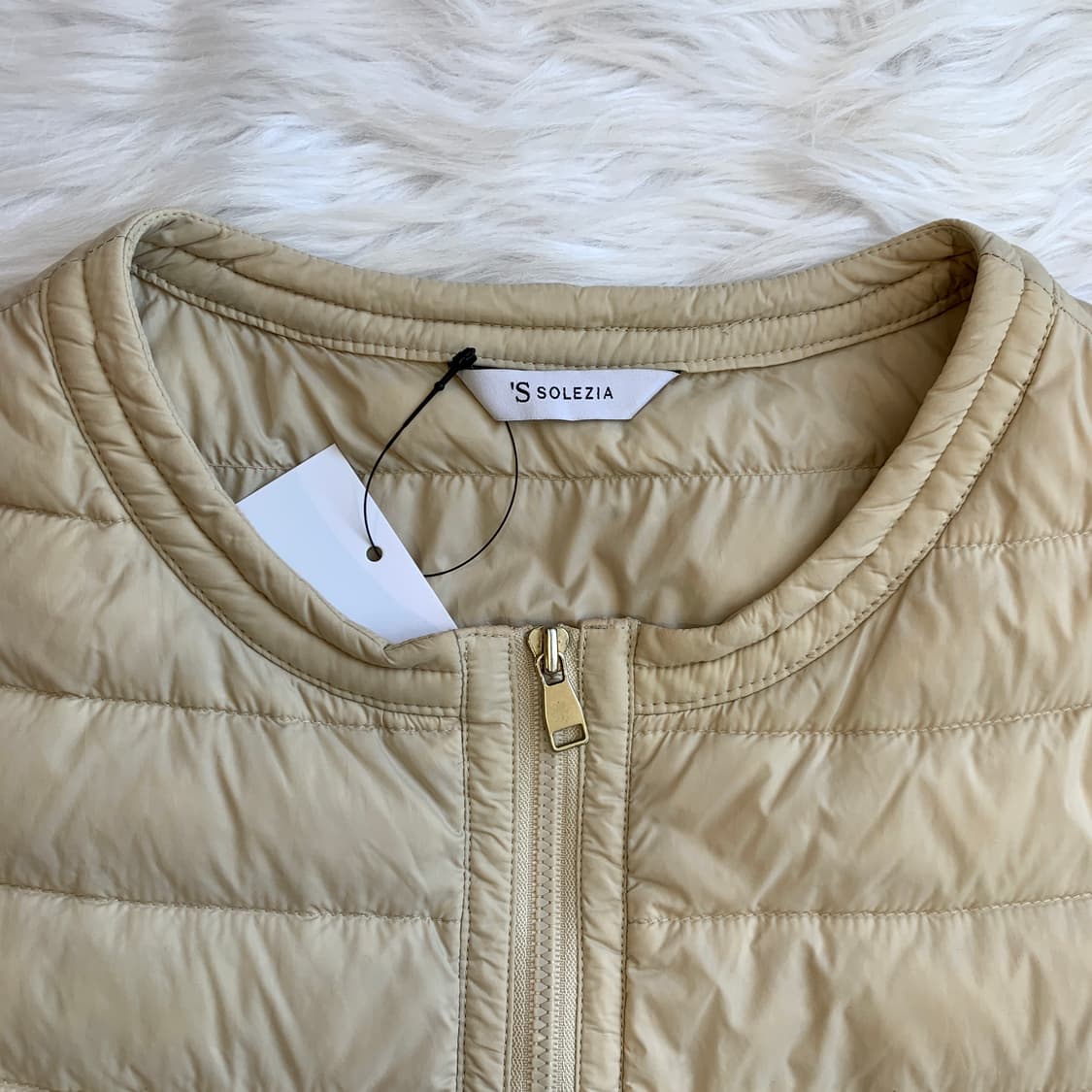 쏠레지아 'S SOLEZIA 슬림 경량 패딩 조끼 1698 상품이미지4