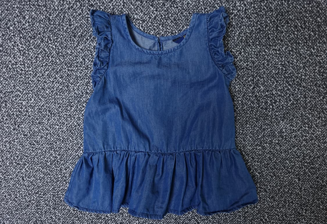 [무료배송][110]폴로 키즈 데님 프릴 블라우스 상품이미지1