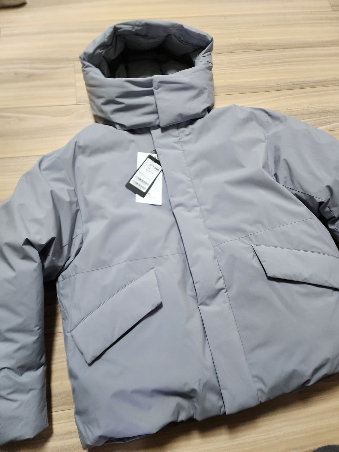 지오지아앤드지덕다운패딩점퍼100그레이 상품이미지5