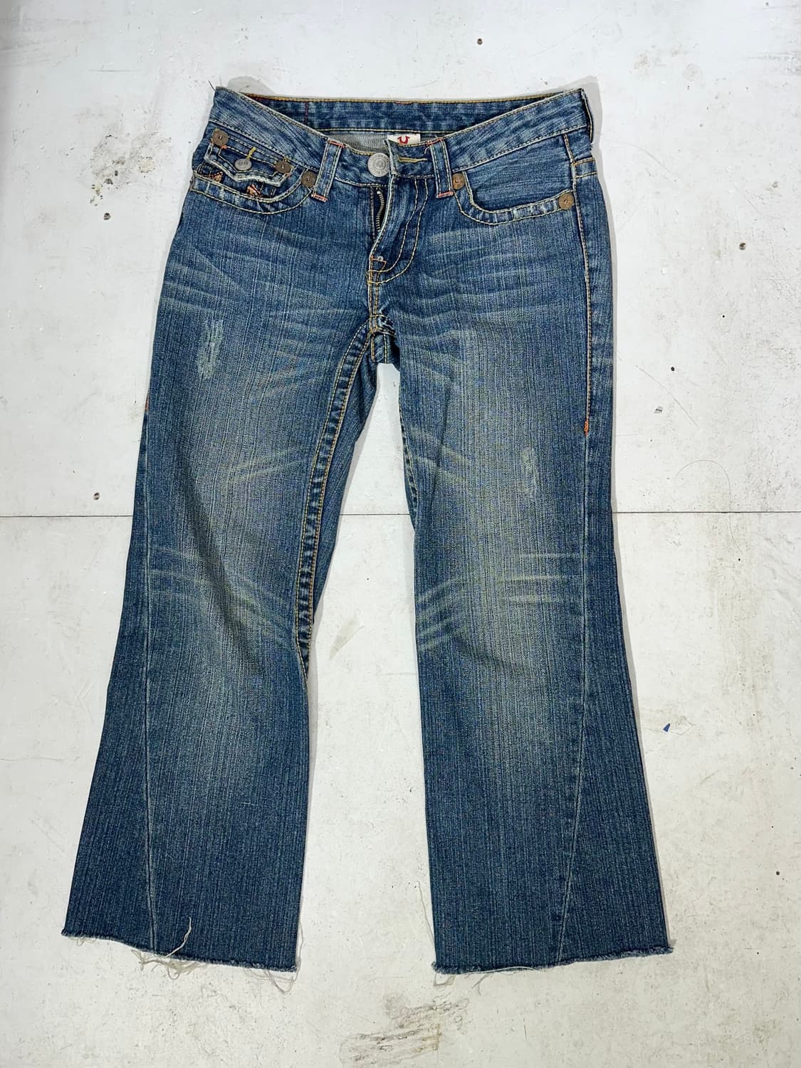 USA 트루 릴리전 조이 빅 티 부츠컷 플레어진 청바지 데님 팬츠 28 상품이미지4