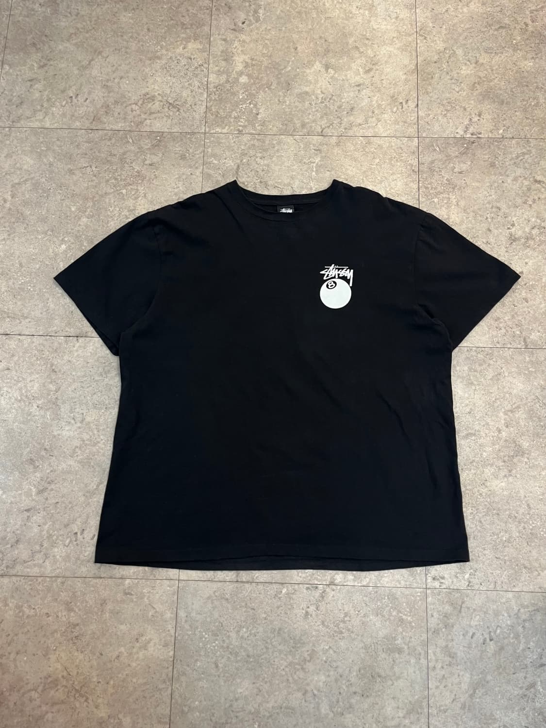 스투시 에잇볼 빅로고 반팔티 블랙 XL #csz2888 상품이미지4