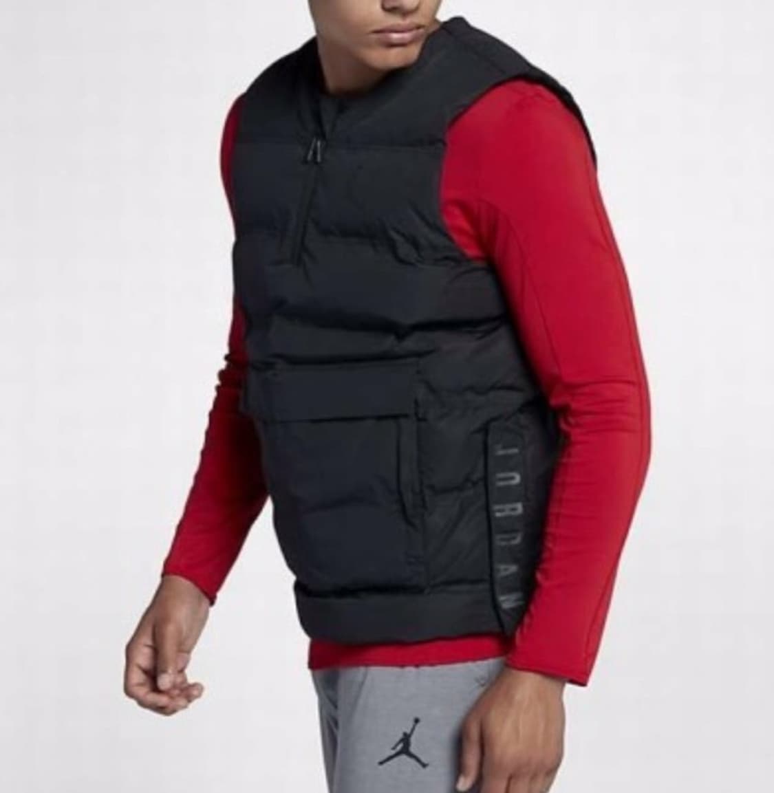 나이키 조던 23 하프집업 테크 베스트 패딩조끼 블랙 상품이미지10