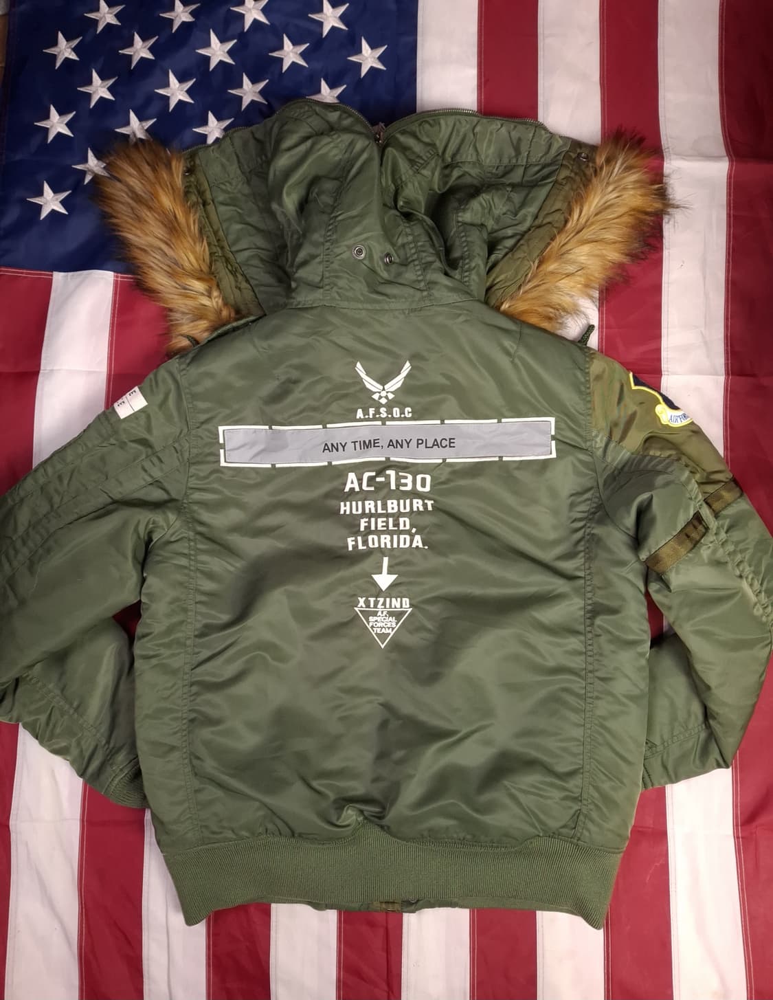 특A 오리지날 엑스톤즈 N-2B 록히드 미공군 파카 상품이미지1