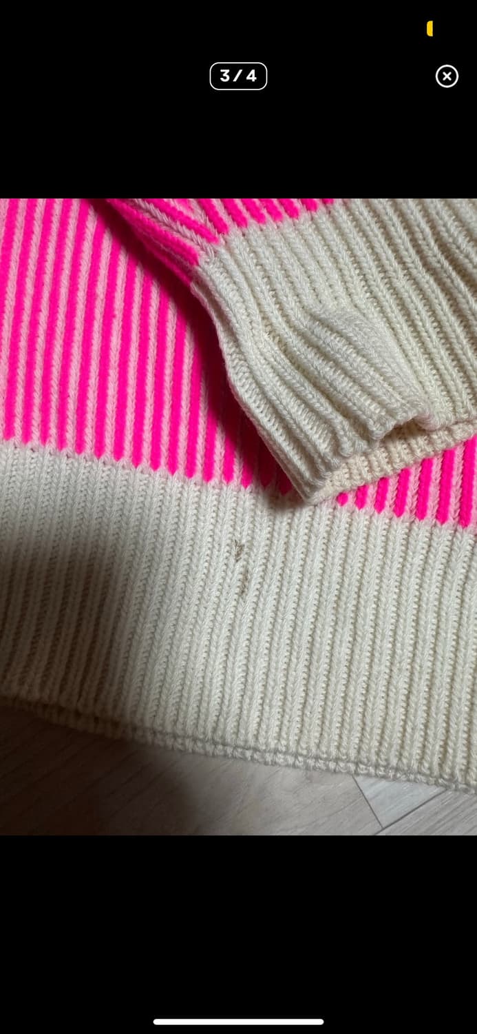 ERL pink knit zip up 상품이미지4