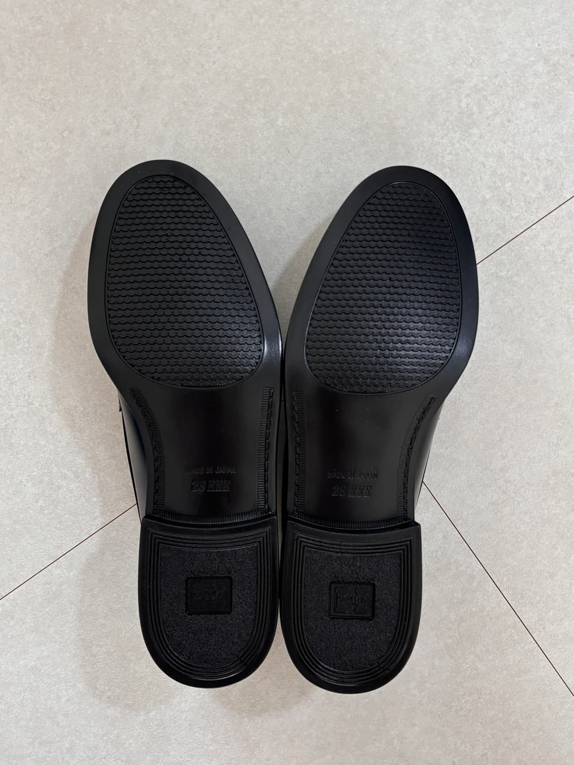 하루타 6550 블랙 로퍼 새상품 280 EEE 상품이미지4