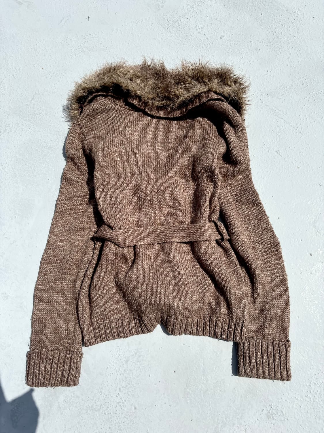 “Vintage” V-Kei Mood Fur Detail Brown Ca 상품이미지10