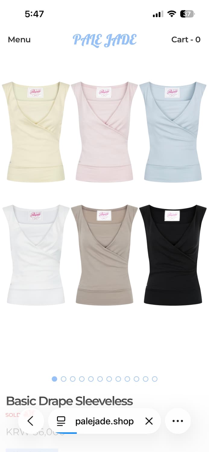 페일제이드 나시 drape sleeveless 구해요  상품이미지1